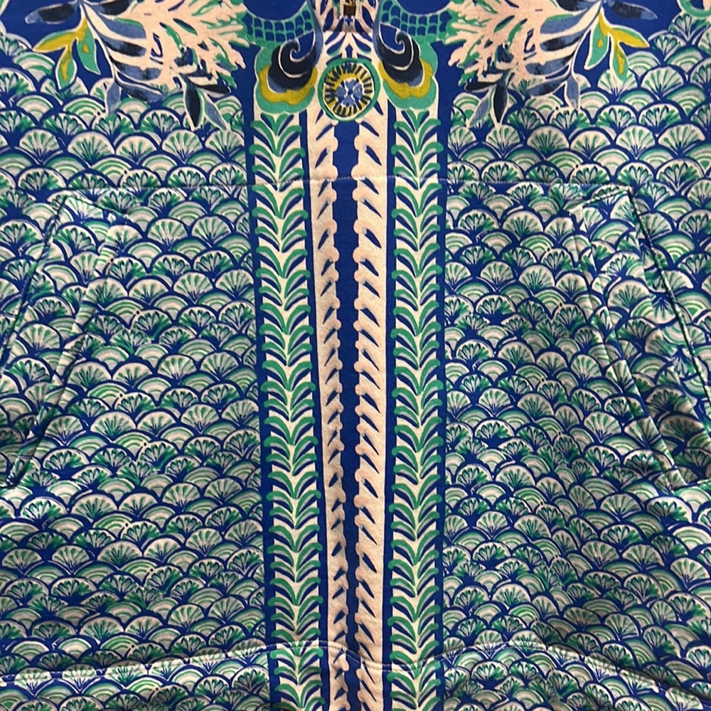 Lily Pulitzer UPF 50+ SPF skipper Popover Blue Grotto Sirens and Spirits - Picture 5 of 11